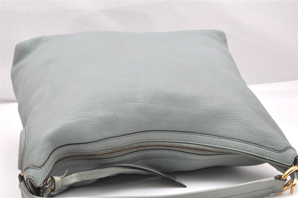 Authentic GUCCI Shoulder Hand Bag Purse Leather 309530 Light Blue 4661K
