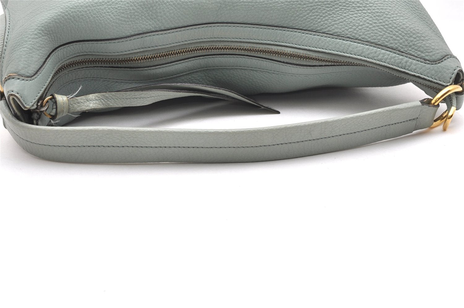 Authentic GUCCI Shoulder Hand Bag Purse Leather 309530 Light Blue 4661K