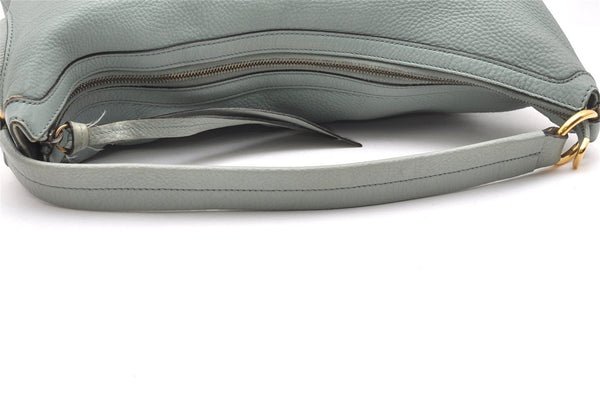 Authentic GUCCI Shoulder Hand Bag Purse Leather 309530 Light Blue 4661K