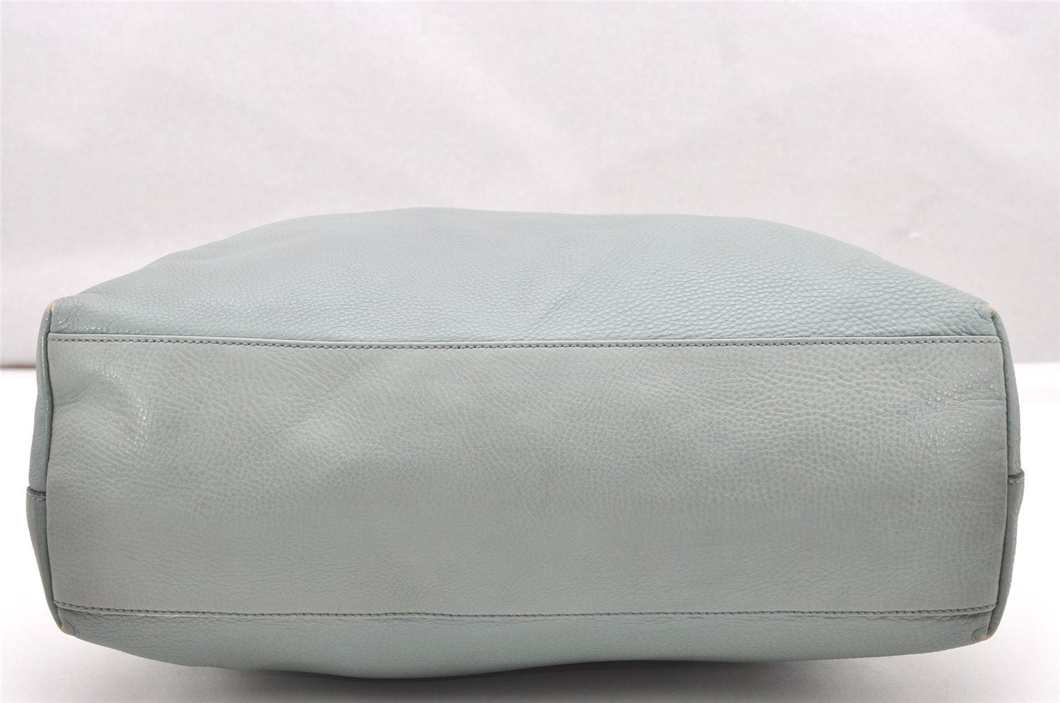 Authentic GUCCI Shoulder Hand Bag Purse Leather 309530 Light Blue 4661K