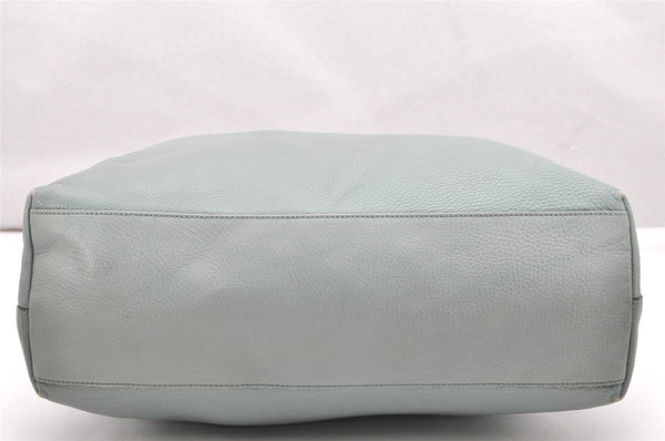 Authentic GUCCI Shoulder Hand Bag Purse Leather 309530 Light Blue 4661K