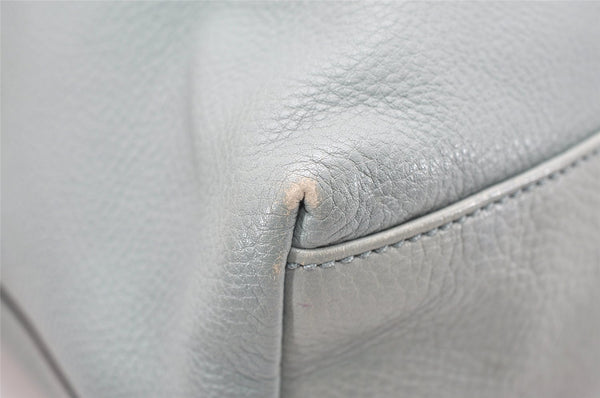 Authentic GUCCI Shoulder Hand Bag Purse Leather 309530 Light Blue 4661K