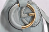 Authentic GUCCI Shoulder Hand Bag Purse Leather 309530 Light Blue 4661K