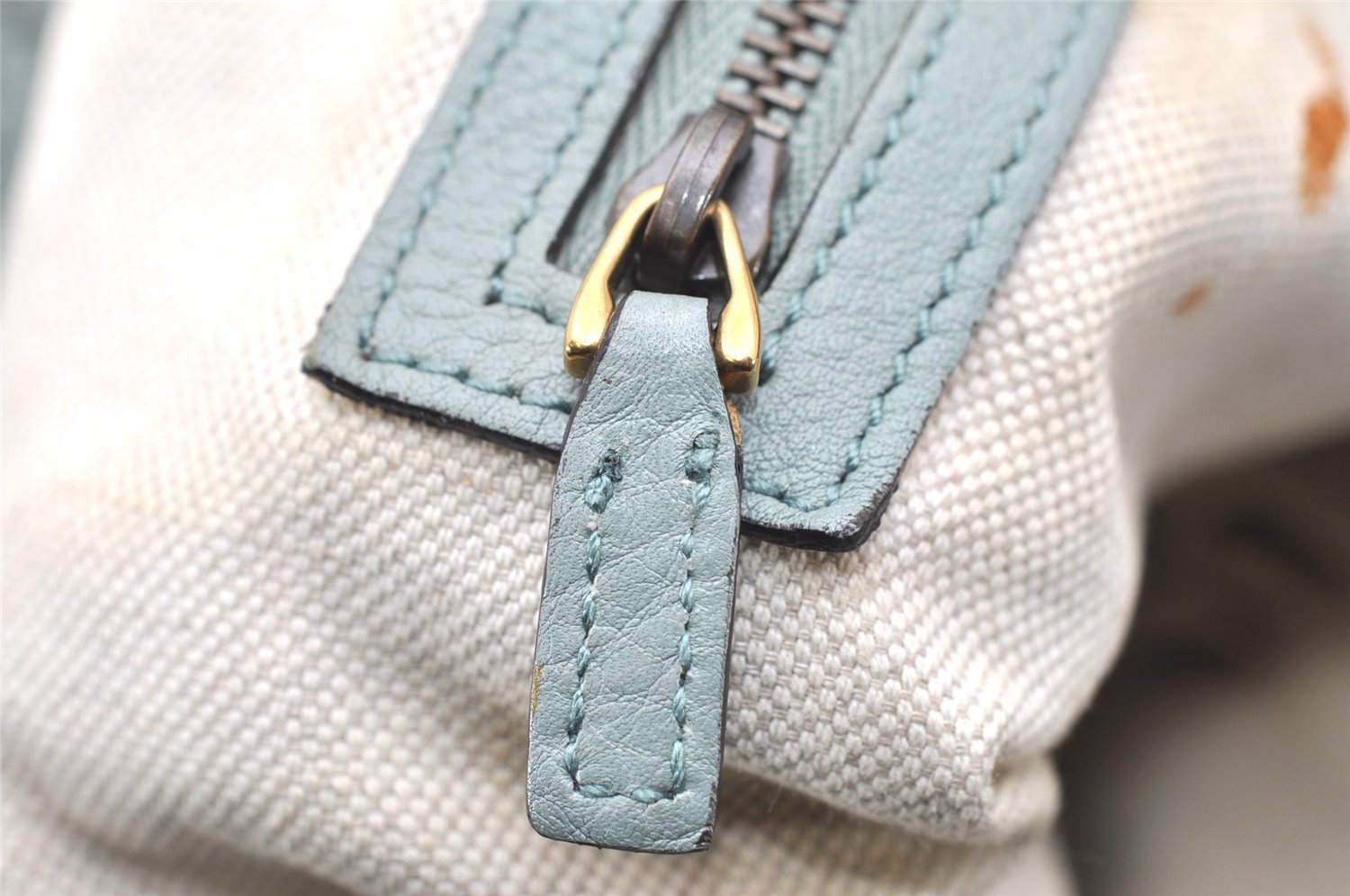 Authentic GUCCI Shoulder Hand Bag Purse Leather 309530 Light Blue 4661K