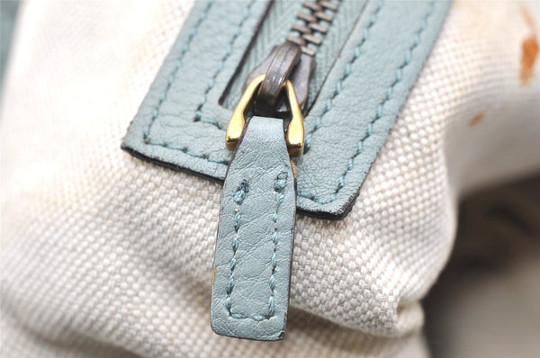 Authentic GUCCI Shoulder Hand Bag Purse Leather 309530 Light Blue 4661K