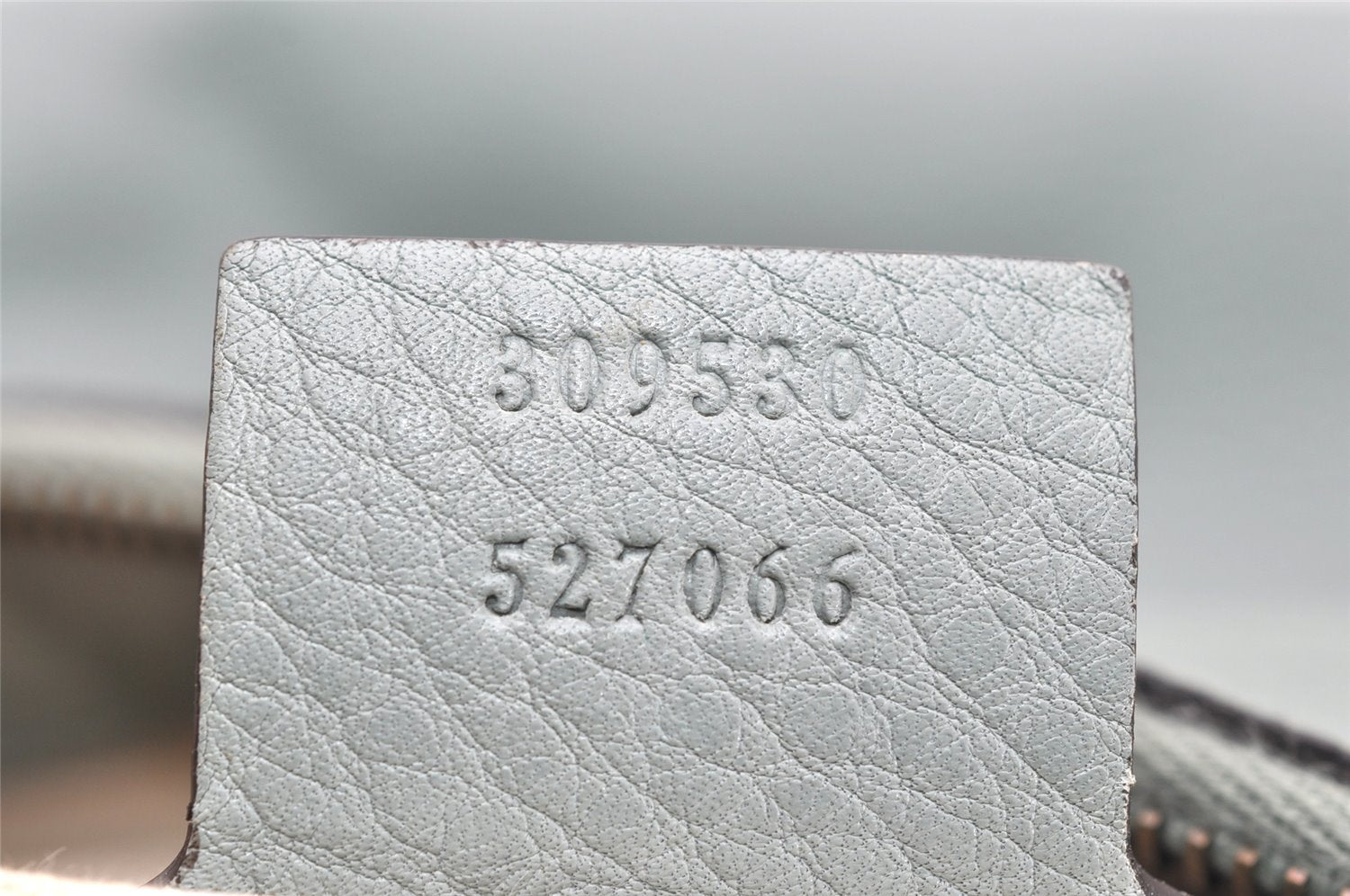Authentic GUCCI Shoulder Hand Bag Purse Leather 309530 Light Blue 4661K