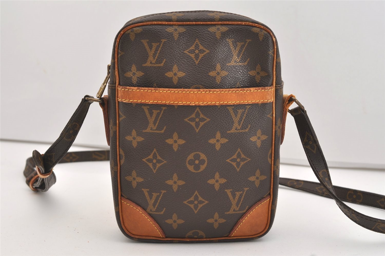 Authentic Louis Vuitton Monogram Danube Shoulder Cross Body Bag M45266 LV 4663J