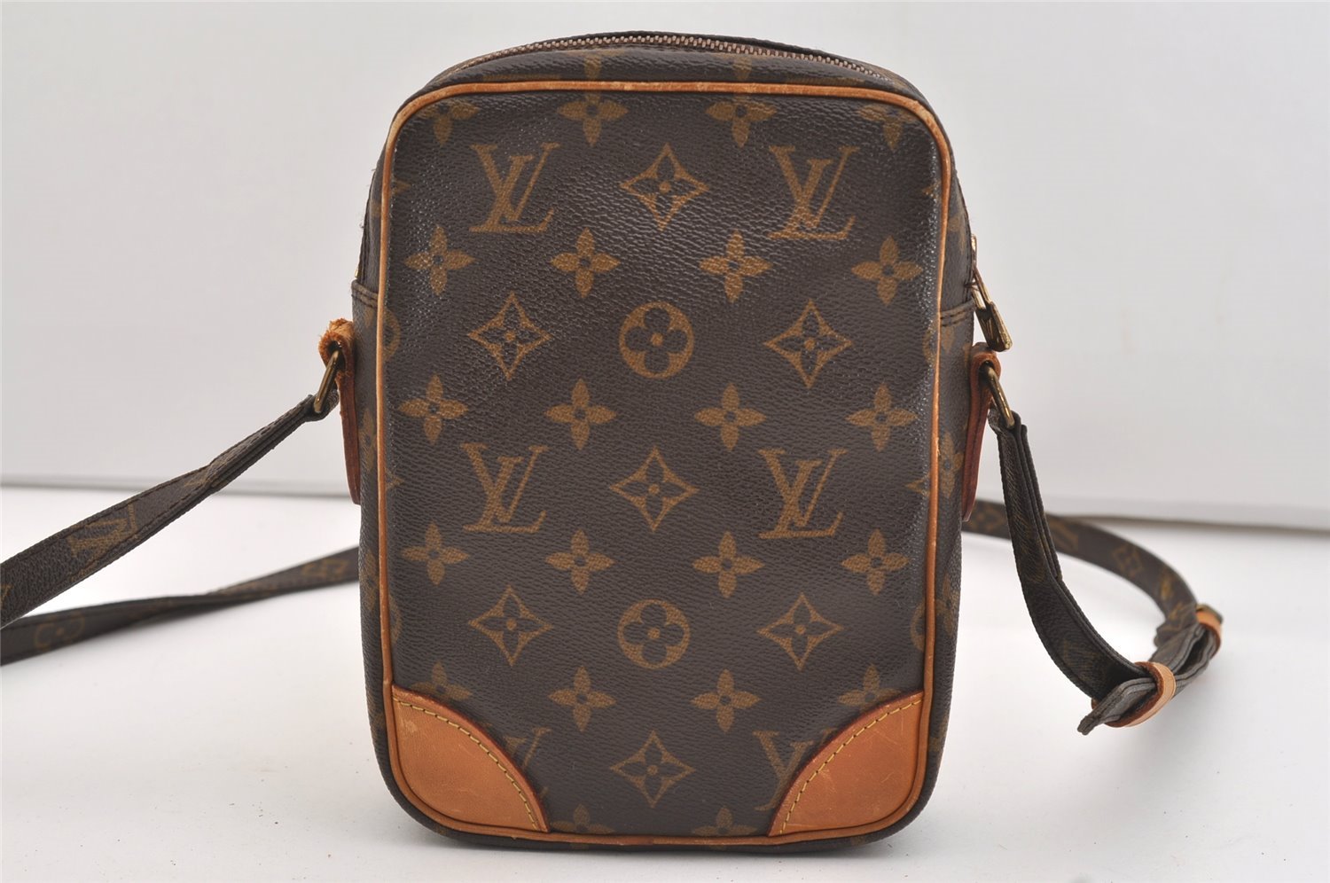 Authentic Louis Vuitton Monogram Danube Shoulder Cross Body Bag M45266 LV 4663J