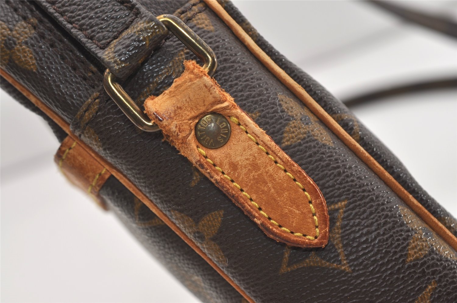 Authentic Louis Vuitton Monogram Danube Shoulder Cross Body Bag M45266 LV 4663J