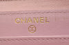 Authentic CHANEL Matelasse Caviar Skin CC Logo Long Wallet Purse Pink 4664I