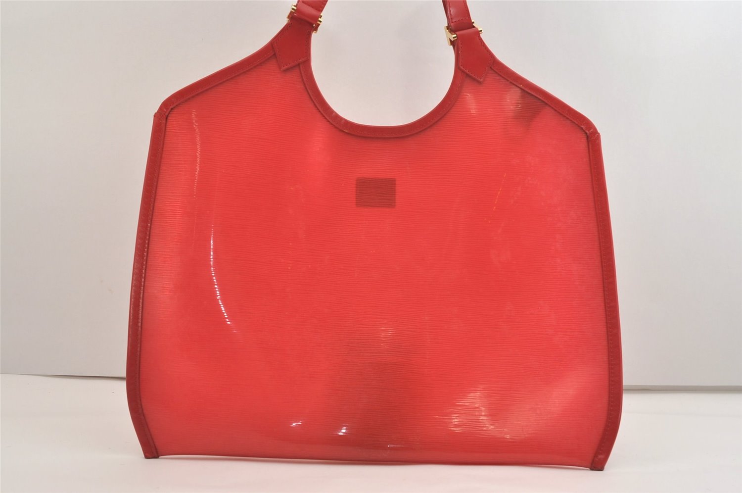 Authentic Louis Vuitton Epi Plage Bahia Shoulder Tote Bag Red M92152 LV 4664J