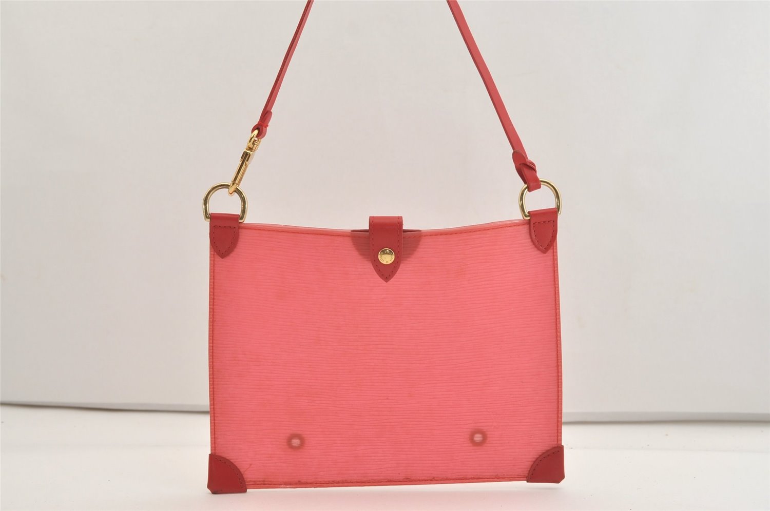 Authentic Louis Vuitton Epi Plage Bahia Shoulder Tote Bag Red M92152 LV 4664J