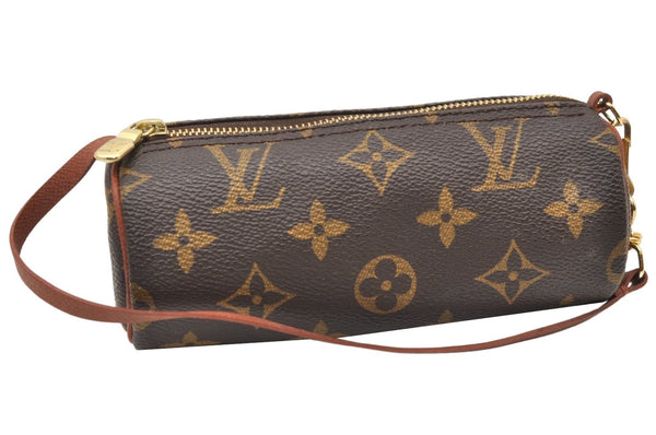 Authentic Louis Vuitton Monogram Papillon Pouch Old Model LV 4664K