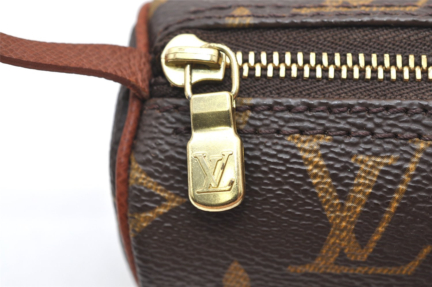 Authentic Louis Vuitton Monogram Papillon Pouch Old Model LV 4664K