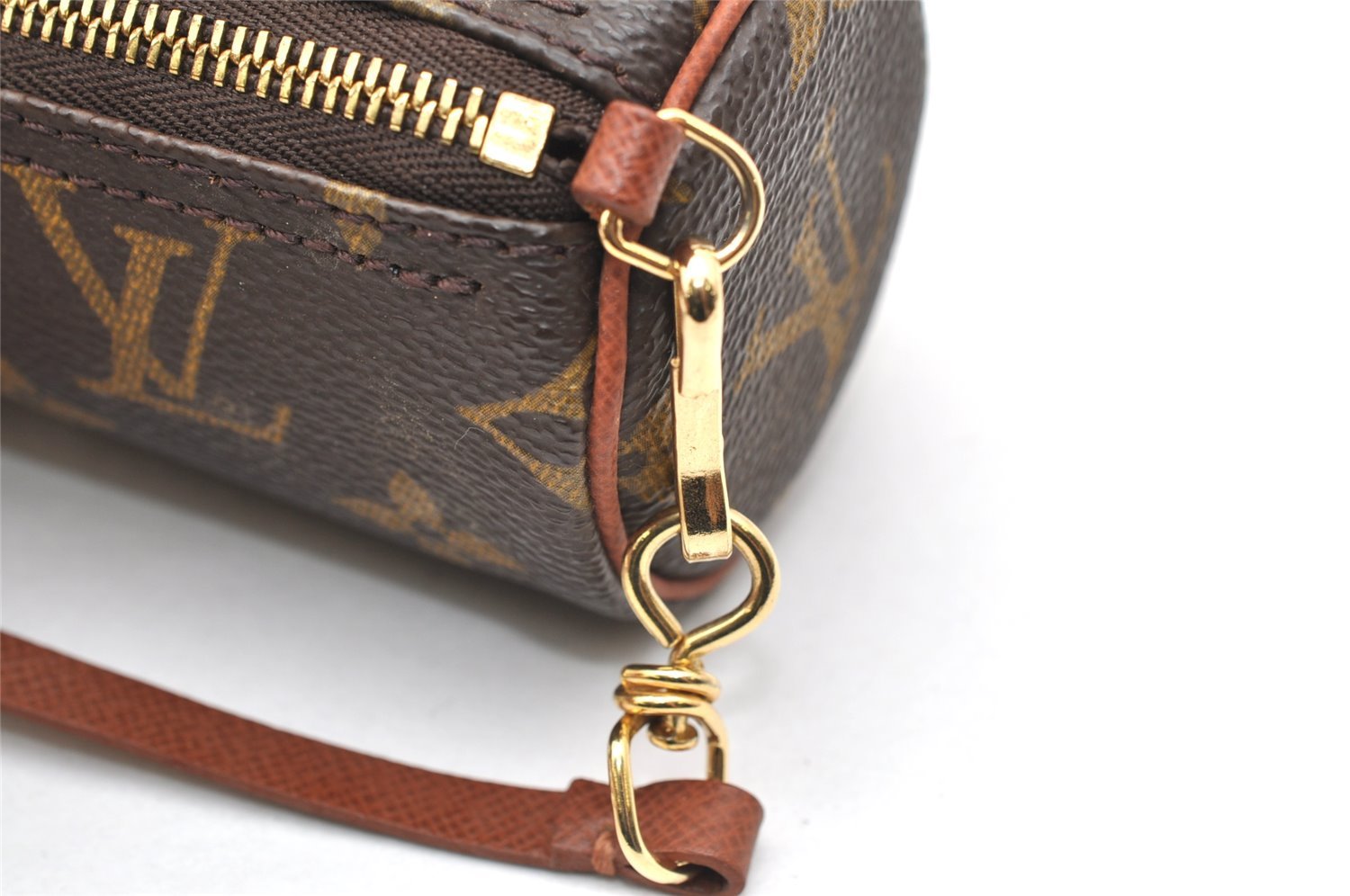 Authentic Louis Vuitton Monogram Papillon Pouch Old Model LV 4664K