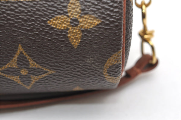 Authentic Louis Vuitton Monogram Papillon Pouch Old Model LV 4664K