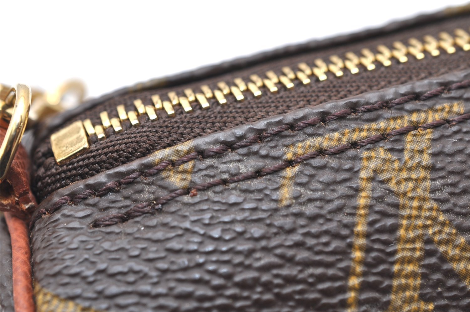 Authentic Louis Vuitton Monogram Papillon Pouch Old Model LV 4664K