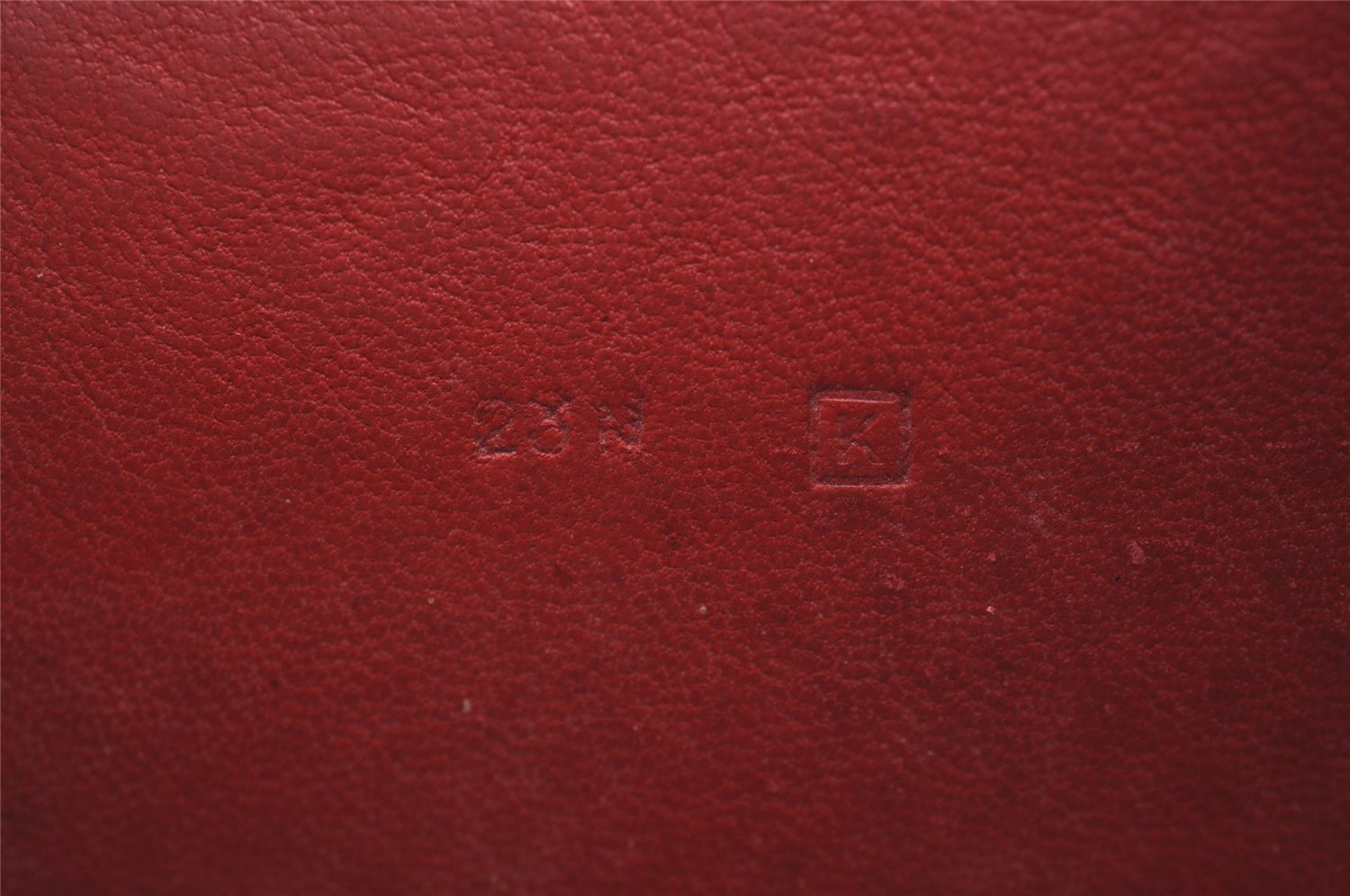 Authentic HERMES Dogon GM Vintage Leather Long Wallet Purse Red 4665I