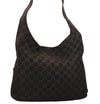 Authentic GUCCI Shoulder Tote Bag GG Suede Leather 0013297 Brown Junk 4665J