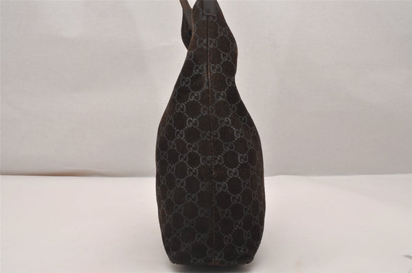 Authentic GUCCI Shoulder Tote Bag GG Suede Leather 0013297 Brown Junk 4665J