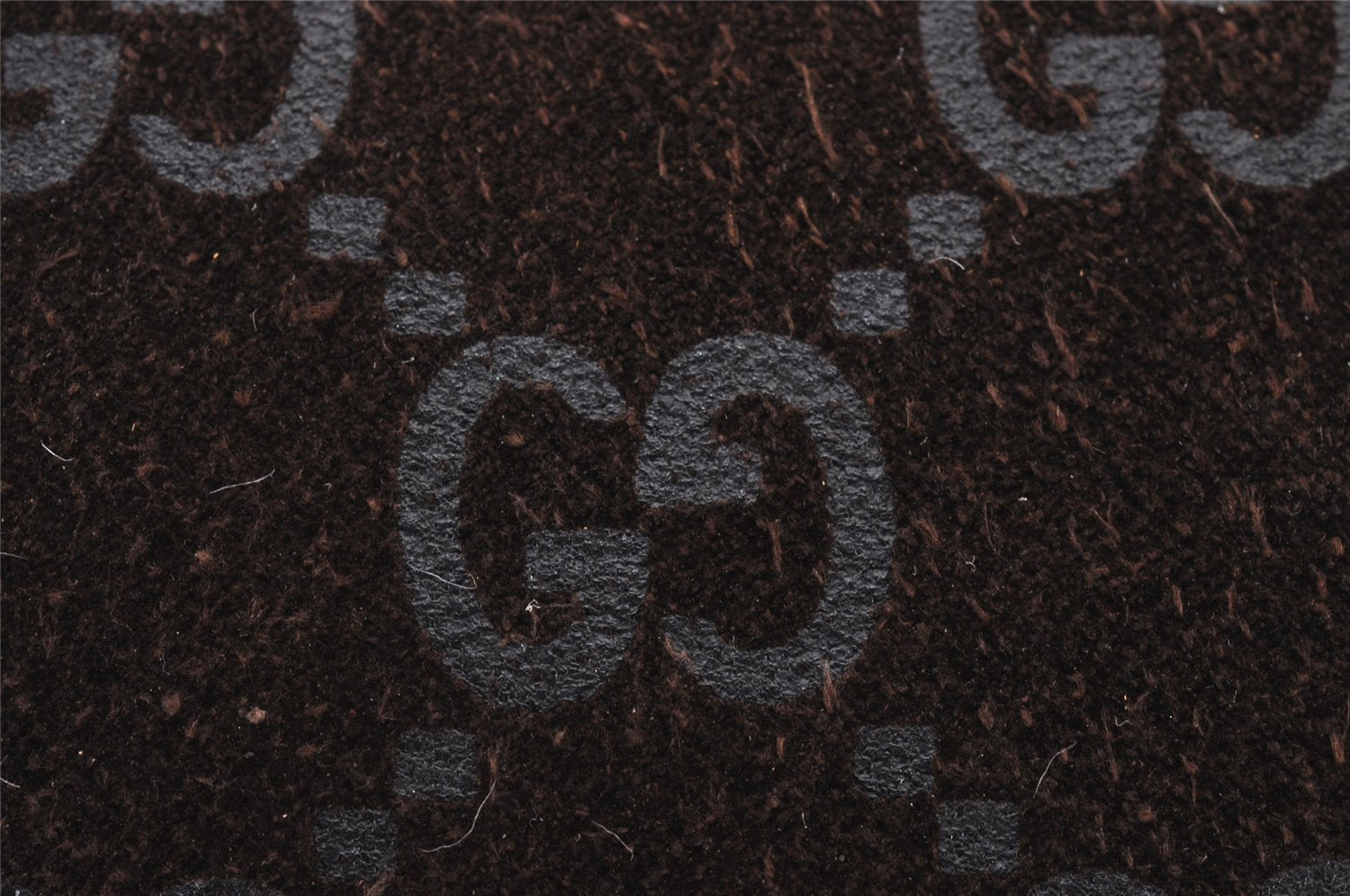 Authentic GUCCI Shoulder Tote Bag GG Suede Leather 0013297 Brown Junk 4665J