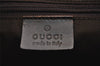 Authentic GUCCI Shoulder Tote Bag GG Suede Leather 0013297 Brown Junk 4665J
