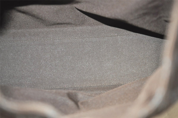 Authentic GUCCI Shoulder Tote Bag GG Suede Leather 0013297 Brown Junk 4665J