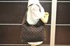 Authentic GUCCI Shoulder Tote Bag GG Suede Leather 0013297 Brown Junk 4665J