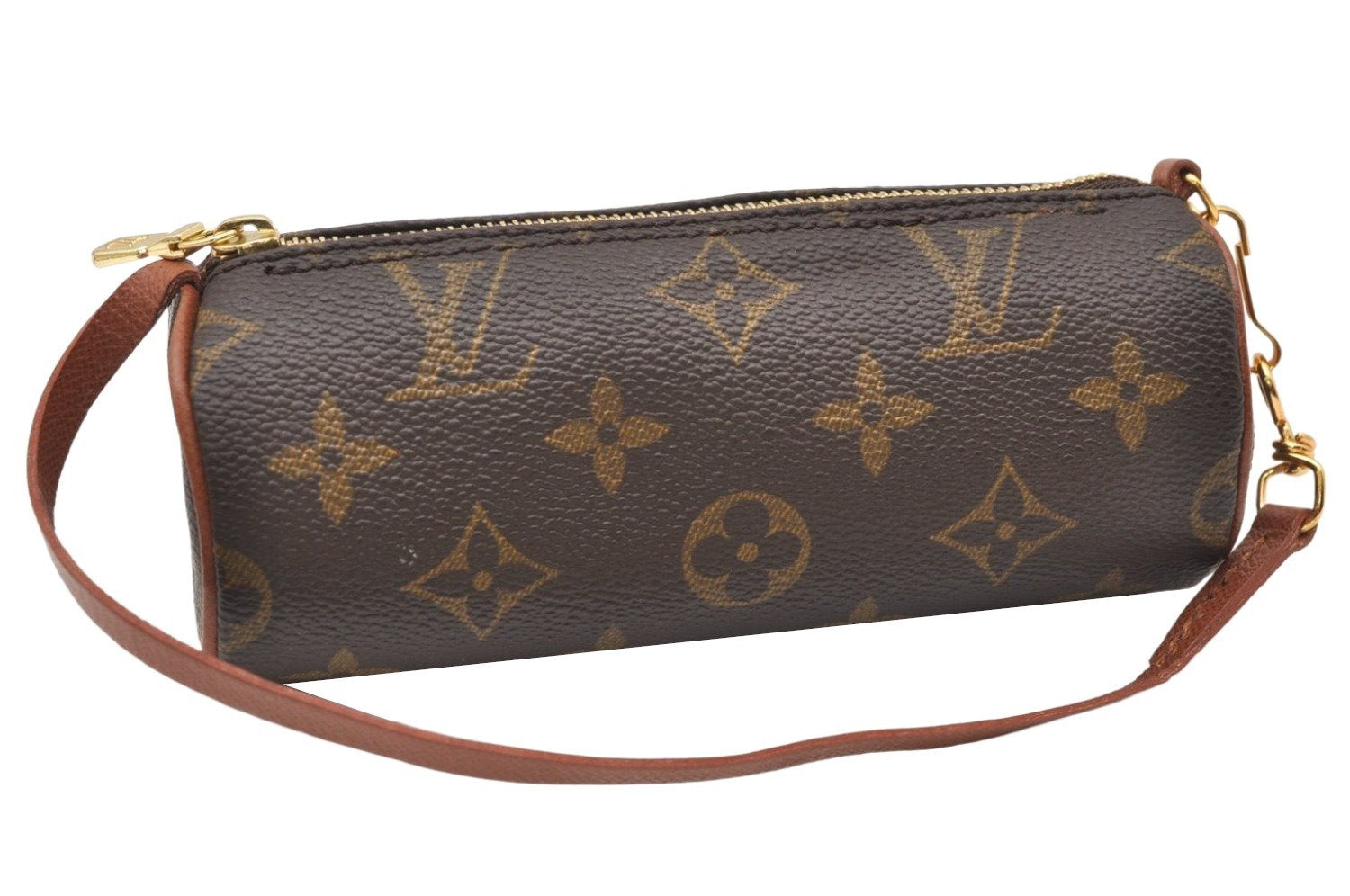 Authentic Louis Vuitton Monogram Papillon Pouch Old Model LV 4665K