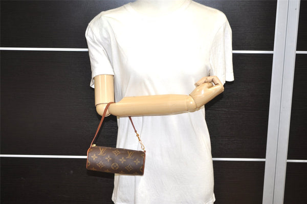 Authentic Louis Vuitton Monogram Papillon Pouch Old Model LV 4665K