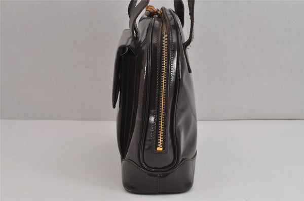 Authentic GUCCI Vintage Bamboo Shoulder Hand Bag Purse Leather Brown Junk 4666J