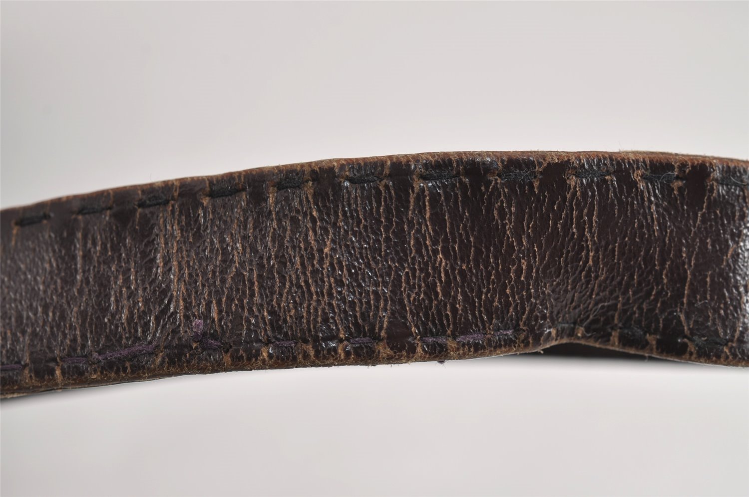 Authentic GUCCI Vintage Bamboo Shoulder Hand Bag Purse Leather Brown Junk 4666J