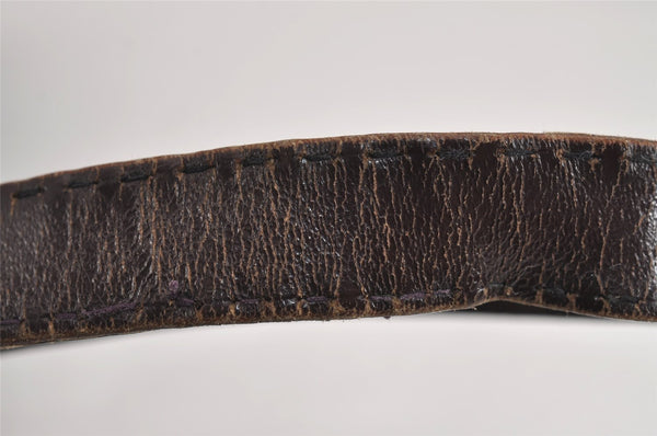 Authentic GUCCI Vintage Bamboo Shoulder Hand Bag Purse Leather Brown Junk 4666J