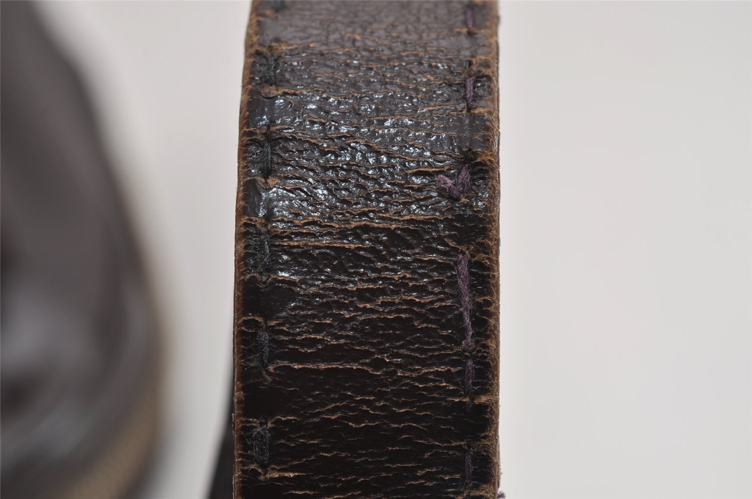 Authentic GUCCI Vintage Bamboo Shoulder Hand Bag Purse Leather Brown Junk 4666J