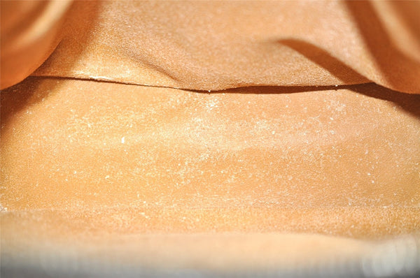 Authentic GUCCI Vintage Bamboo Shoulder Hand Bag Purse Leather Brown Junk 4666J