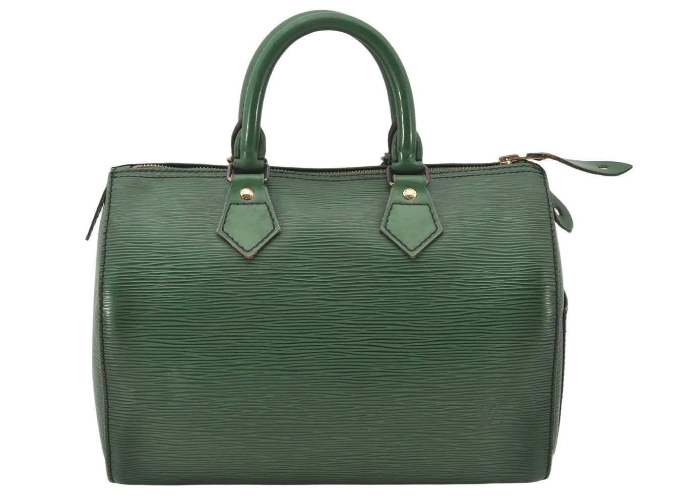 Authentic Louis Vuitton Epi Speedy 25 Hand Boston Bag Green M43014 LV 4666K