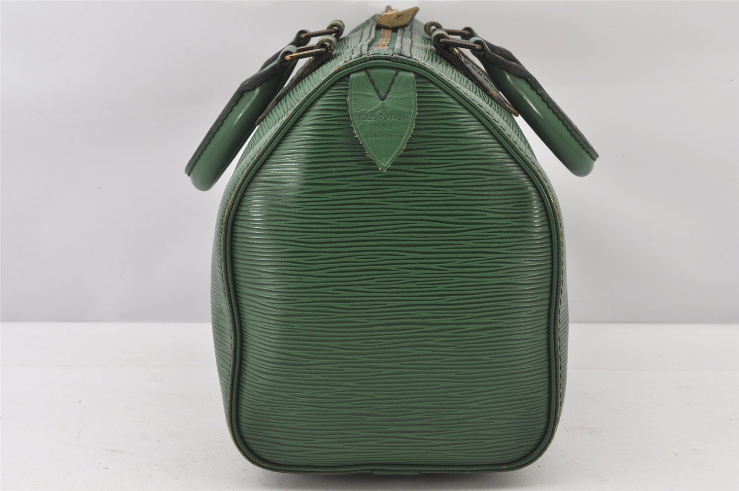 Authentic Louis Vuitton Epi Speedy 25 Hand Boston Bag Green M43014 LV 4666K