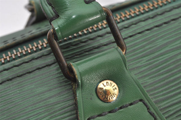 Authentic Louis Vuitton Epi Speedy 25 Hand Boston Bag Green M43014 LV 4666K