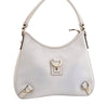 Authentic GUCCI Vintage Abbey Shoulder Hand Bag Purse Leather 130738 White 4667J