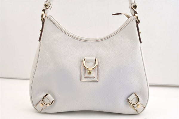 Authentic GUCCI Vintage Abbey Shoulder Hand Bag Purse Leather 130738 White 4667J