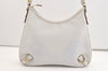 Authentic GUCCI Vintage Abbey Shoulder Hand Bag Purse Leather 130738 White 4667J