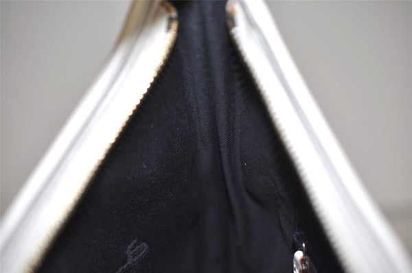 Authentic GUCCI Vintage Abbey Shoulder Hand Bag Purse Leather 130738 White 4667J