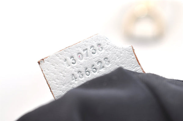 Authentic GUCCI Vintage Abbey Shoulder Hand Bag Purse Leather 130738 White 4667J