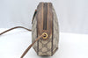 Authentic GUCCI Web Sherry Line Shoulder Cross Bag GG PVC Leather Brown 4668H