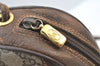Authentic GUCCI Web Sherry Line Shoulder Cross Bag GG PVC Leather Brown 4668H