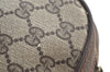Authentic GUCCI Web Sherry Line Shoulder Cross Bag GG PVC Leather Brown 4668H