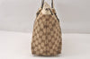 Authentic GUCCI Abbey Shoulder Tote Bag GG Canvas Leather 141470 Brown 4668K