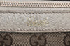 Authentic GUCCI Abbey Shoulder Tote Bag GG Canvas Leather 141470 Brown 4668K