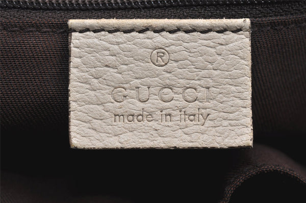 Authentic GUCCI Abbey Shoulder Tote Bag GG Canvas Leather 141470 Brown 4668K