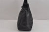 Authentic PRADA Leather Nappa Plastic Shoulder Hand Bag Purse Black 4669J